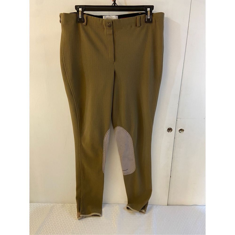 Tuff‎ Riders ribb lowrise pull on riding pants  #106822 size 34 equestrian gear
